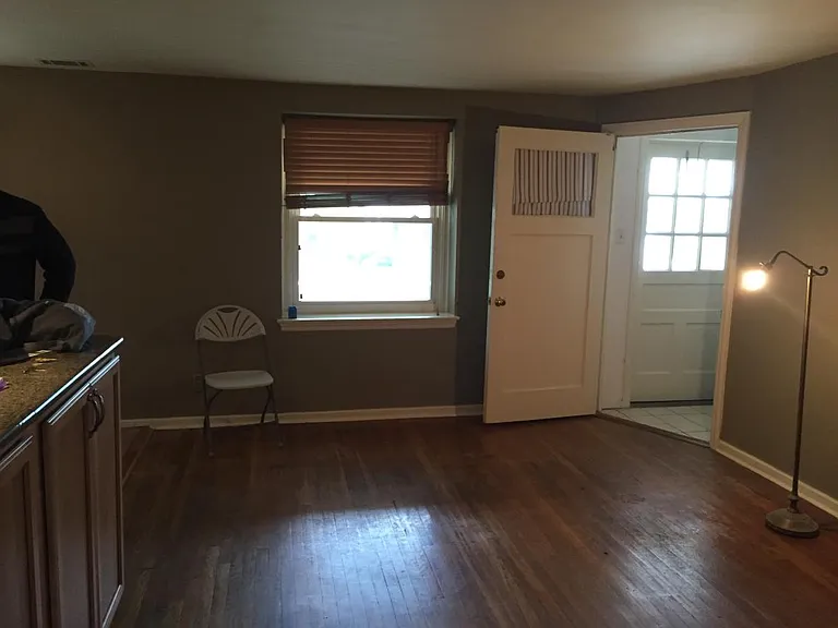 Living room and front door