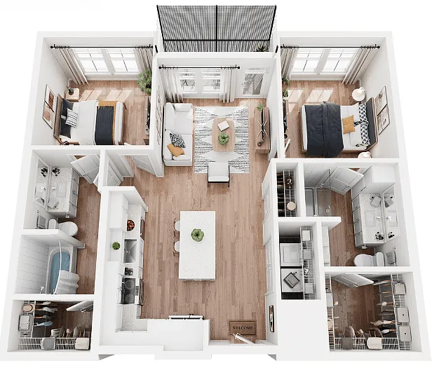 Floor plan B1