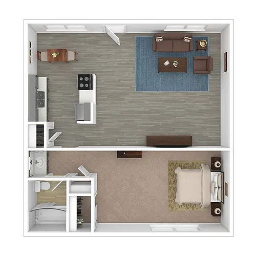 Floor plan One Bedroom