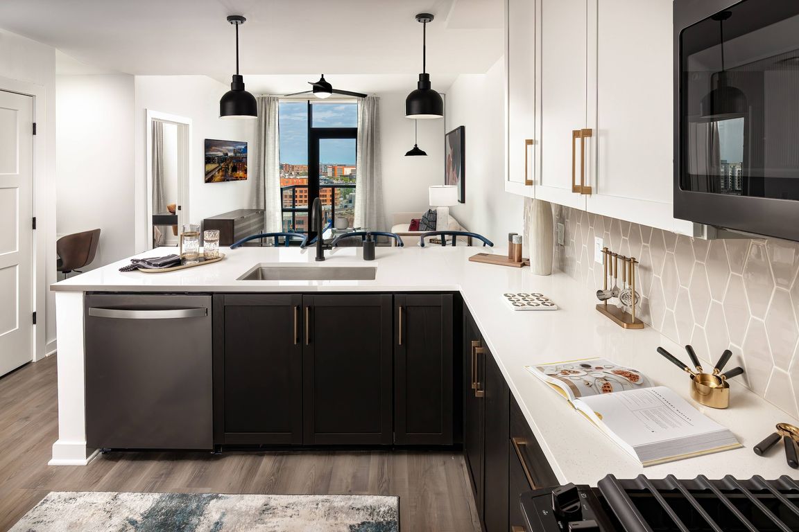 Kitchen with Gorgeous Tile Backsplash