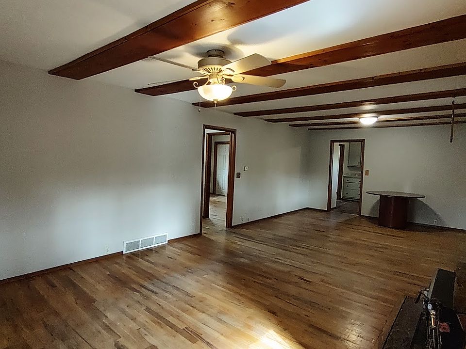 Front room wood flooring throughout the house