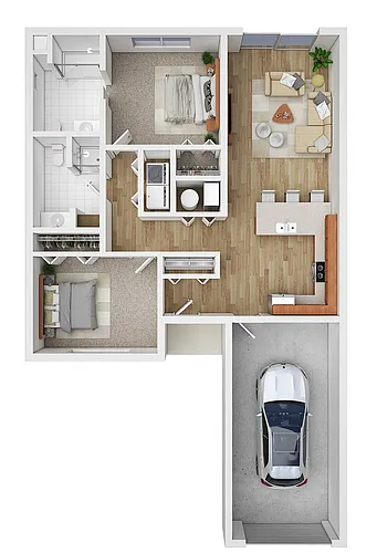 Floor plan 1 level town home -Phase 2