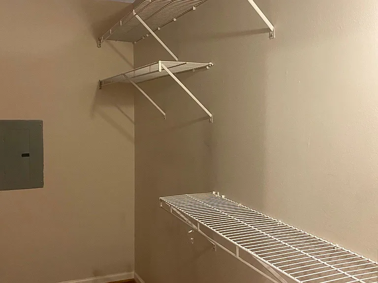 walk-in closet evening