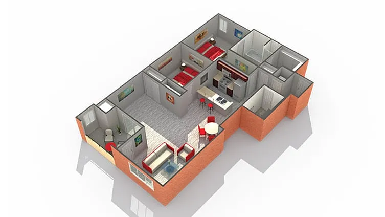 Floor plan Harrison Loft
