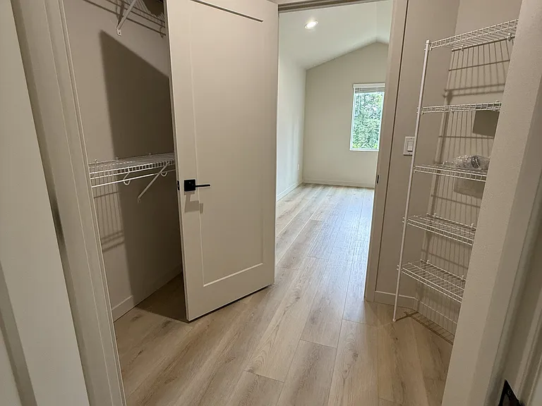 Master bedroom walk in closet