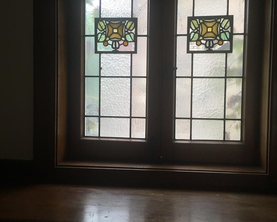 stained glass in living room