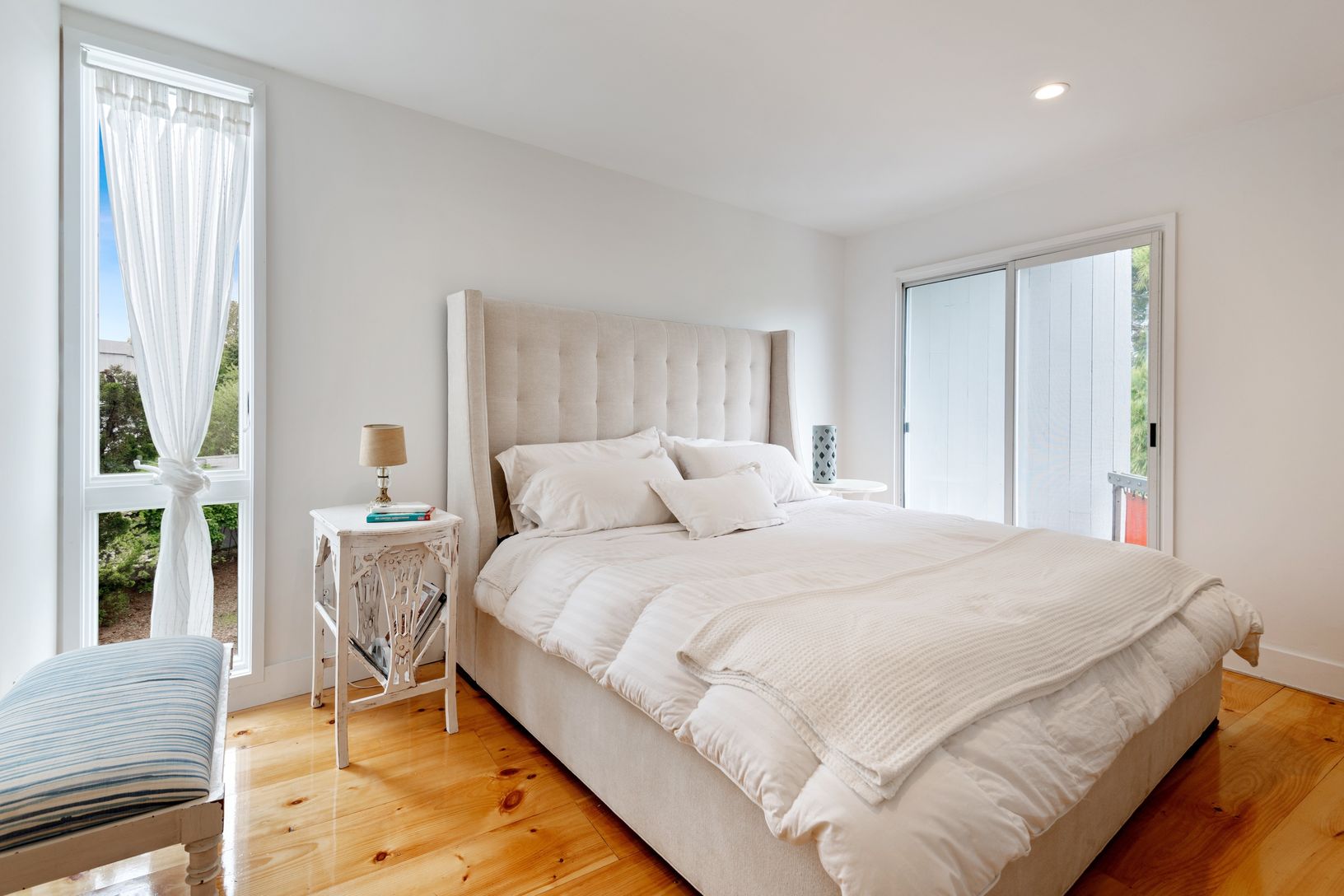  Bedroom one with balcony