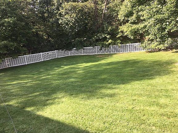 Fully fenced back yard