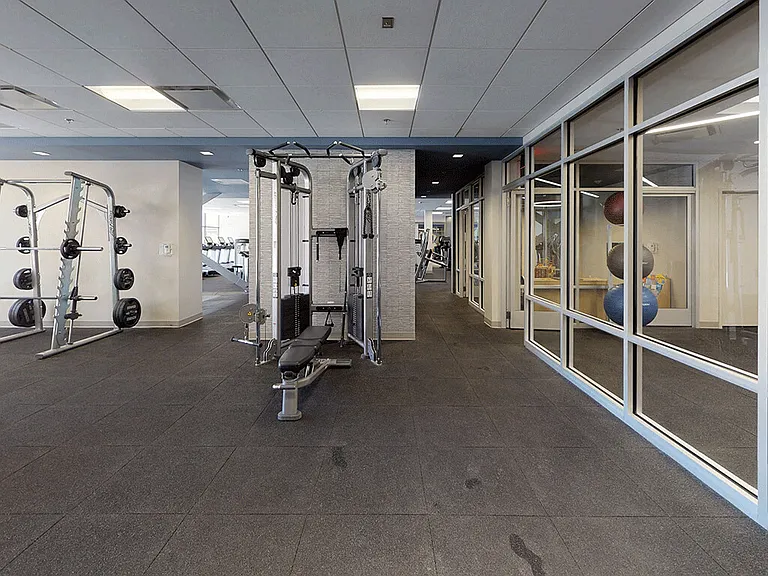 Large fitness center with diverse options
