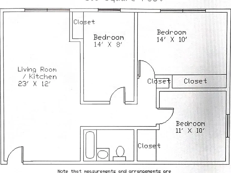 One of 2 floorplans available.