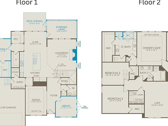 Floor Plan Level 1 Level 2