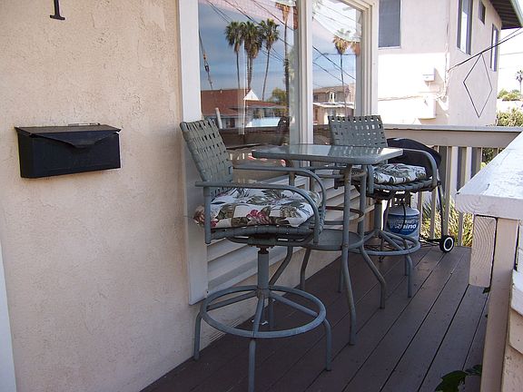 Bistro Table on Front Porch