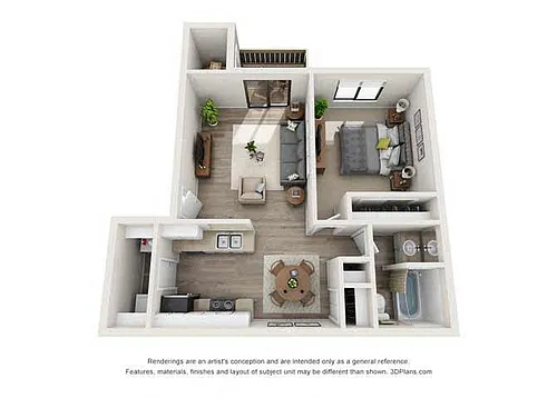 Floor plan One Bed A