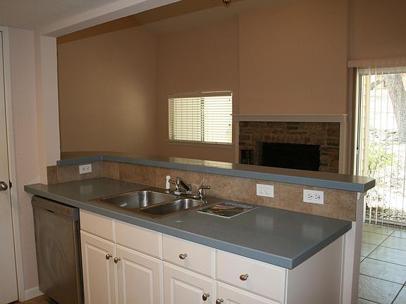 Kitchen looking into the family room