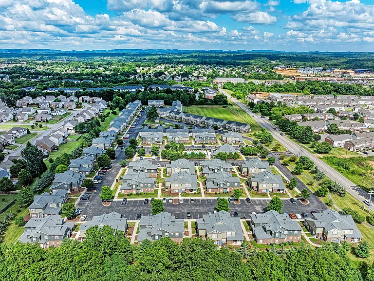 Aerial view of the community