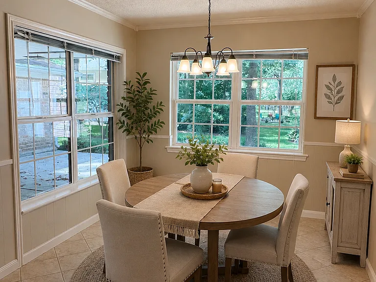 Breakfast nook. Virtually staged.