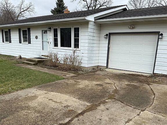 Garage and front door