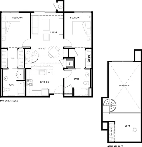 Floor plan 2A-1L