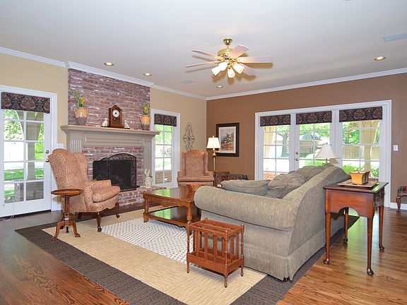 Hardwoods in Family Room w/Fireplace