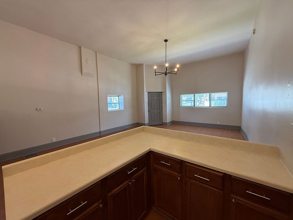 Entrance/living room/dining area from kitchen view