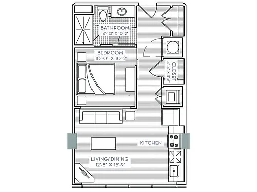 Floor plan Studio