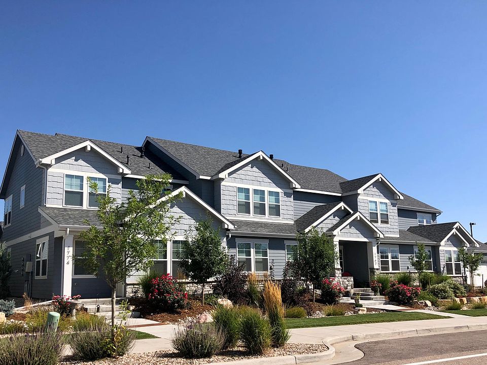 1756 is the far right in the fourplex. Mature landscape is maintained by the HOA so this offers a lock and leave lifestyle.