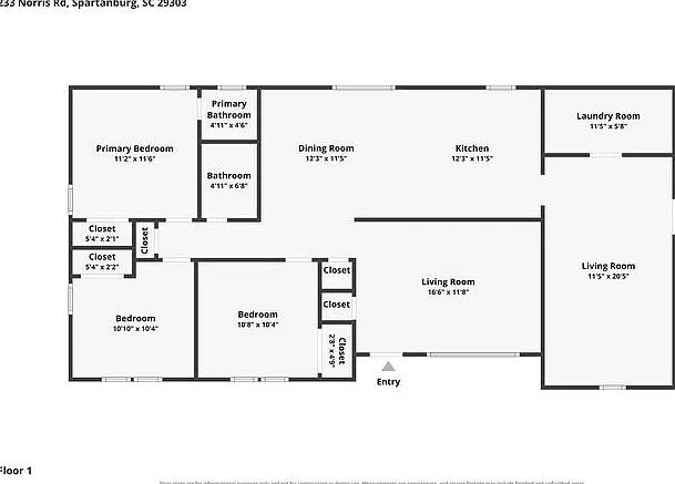 3 bed, 1.5 bath, 1453 sqft, $1,695 — Photo 2