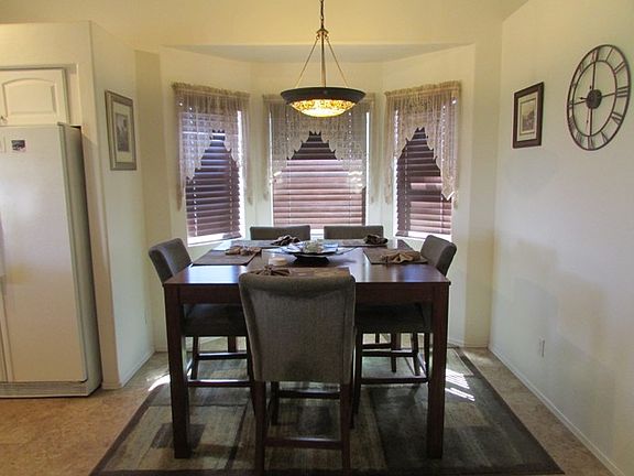 In kitchen dining area
