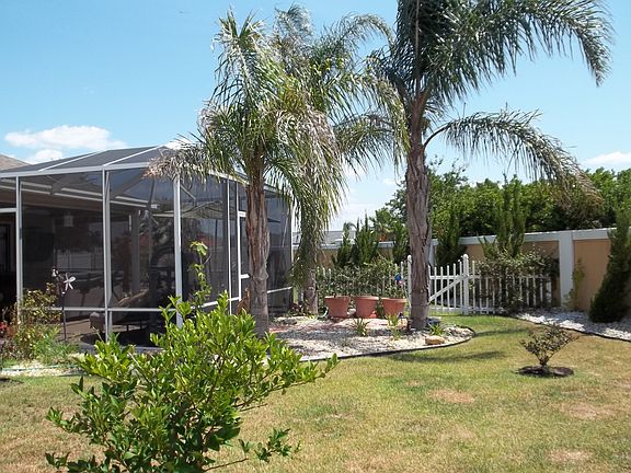 Backyard oversized corner lot with private putting green