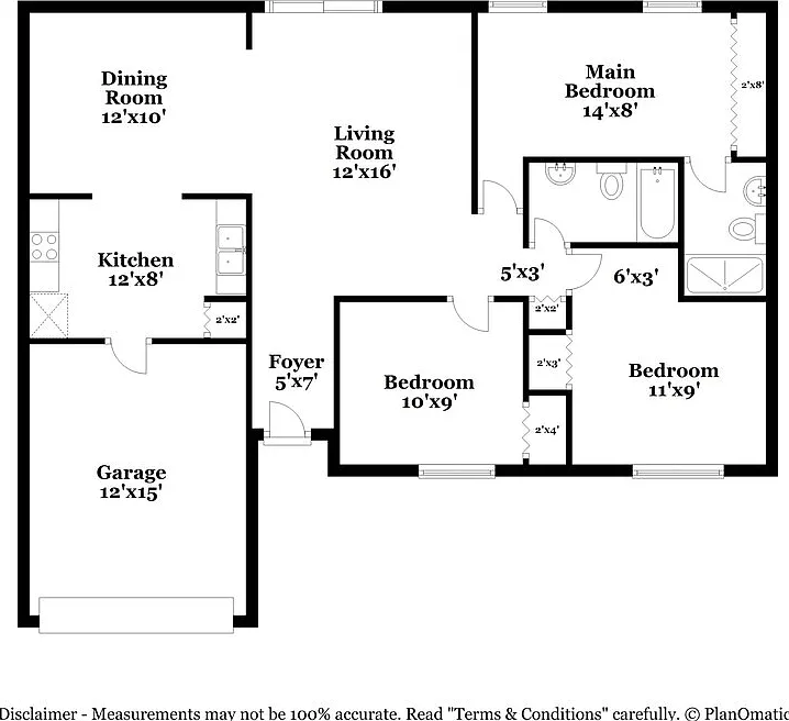 3 bed, 2.0 bath, 1156 sqft, $2,135 — Photo 2