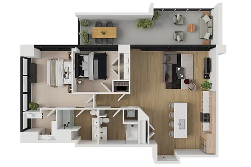 Floor plan 2 Bedroom Apartment
