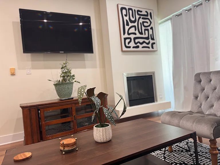 Streaming ready TV in living area.