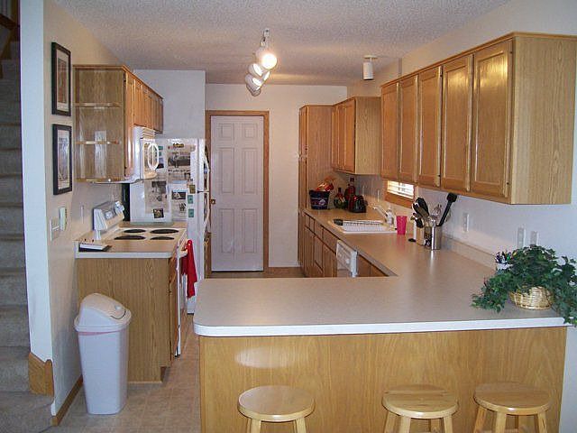 Kitchen with window over sink and tons of storage