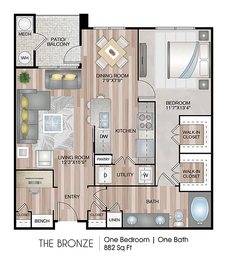 Floor plan The Bronze