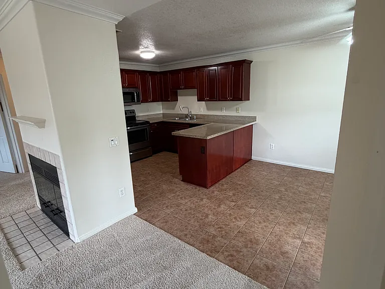 kitchen as seen from master bedroom