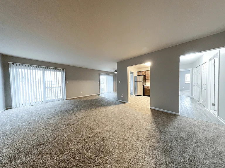 Large Sliding Glass Door in Living Room