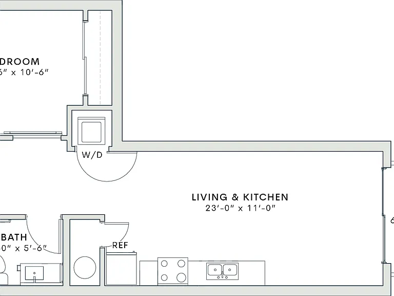 614 square foot one bedroom, one bath apartment home 614 square foot one bedroom, one bath apartment home