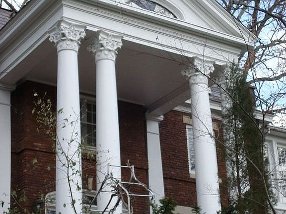 majestic columned porch