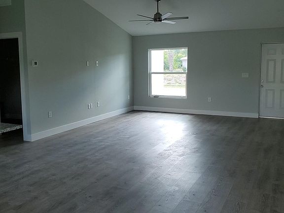 Living room with cathedral ceiling