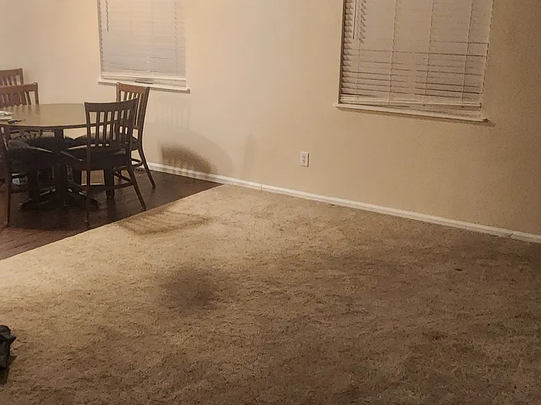 living room view from the garage entrance