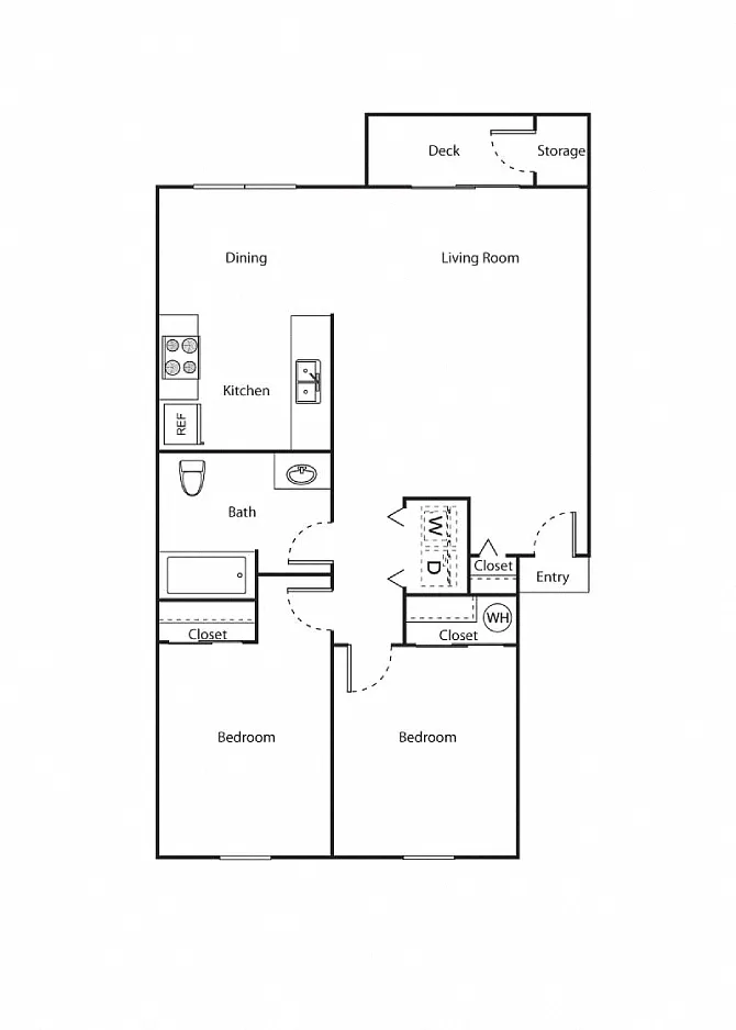 Floor plan 2 Bedroom