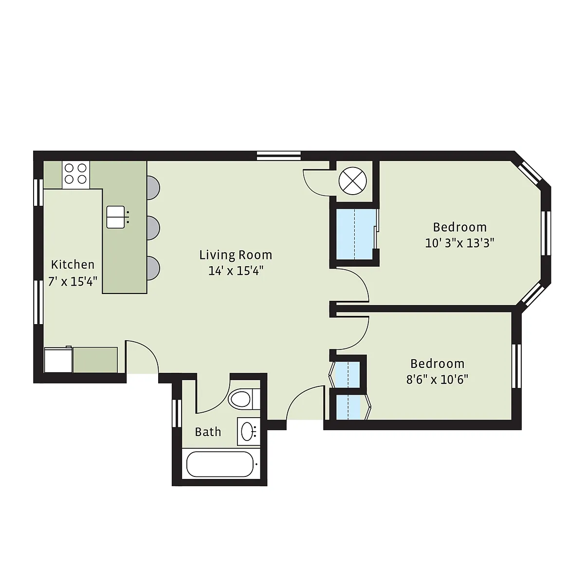 Floor plan 5400-2bD