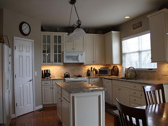 Kitchen with great center island.