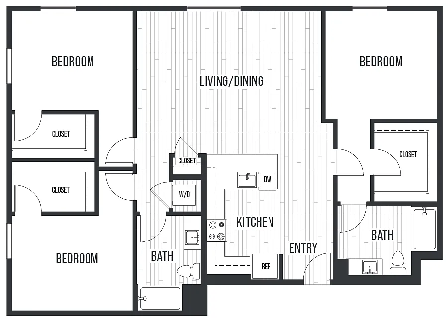 Floor plan Plan 3B