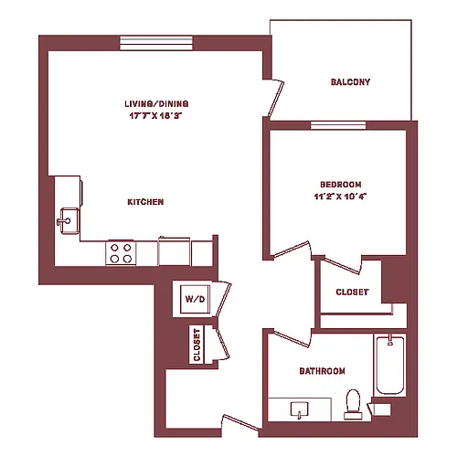 Floor plan A1K-W