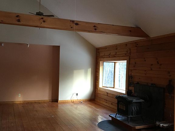 Living room, woodstove