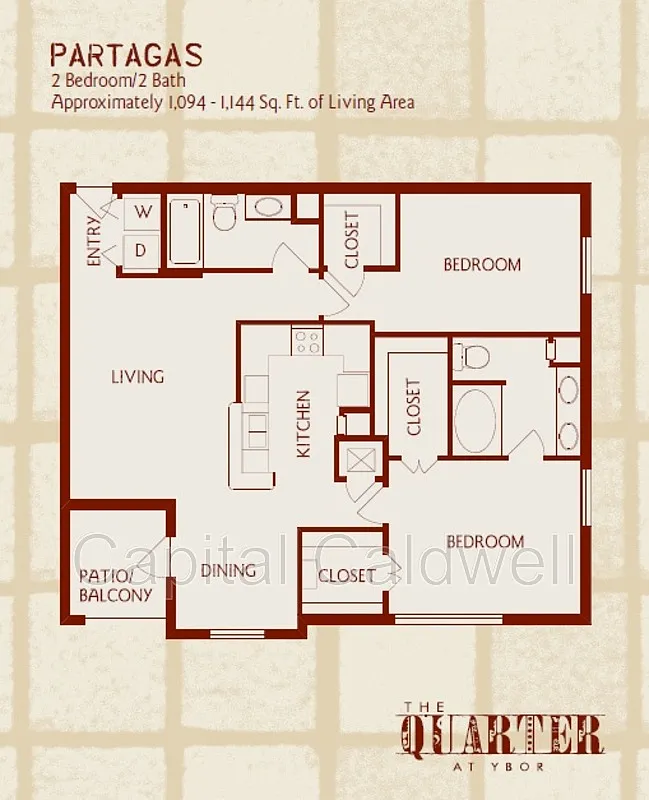 2 bed, 2.0 bath, 1150 sqft, $2,100 — Photo 2