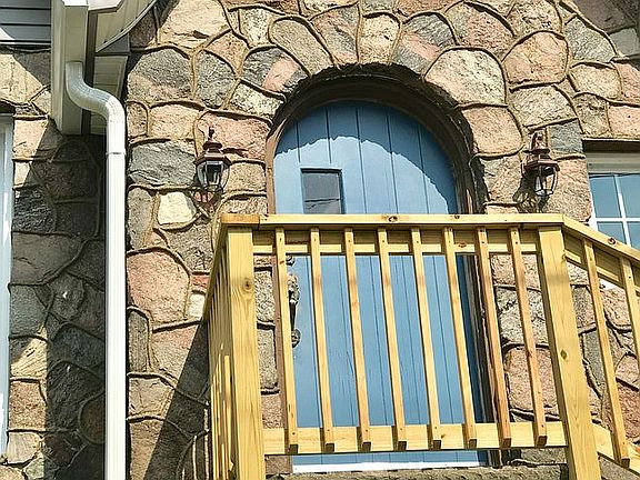 Original front door painted