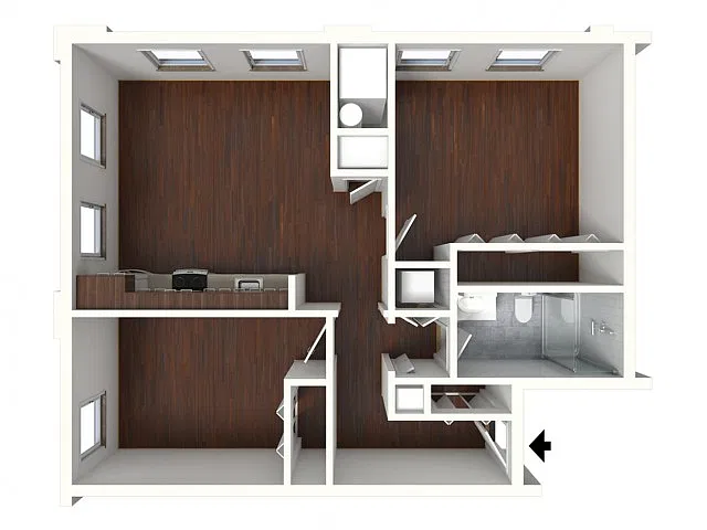 Floor plan Two Bedroom
