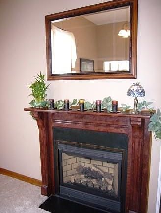 dining room fireplace